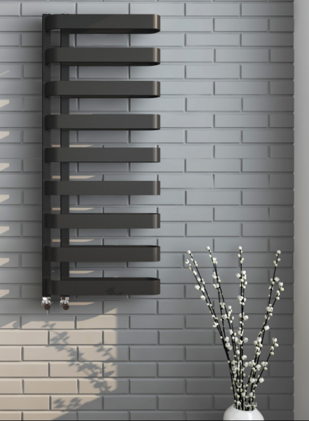 Luxe Designer Towel Radiator Black